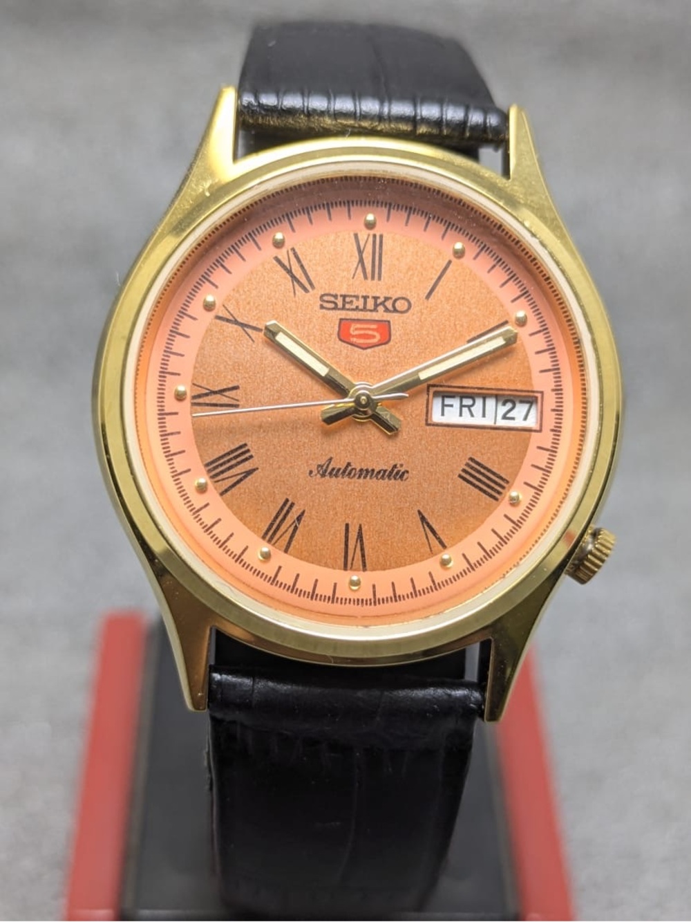 Vintage Seiko Automatic Ref. 6309 |  Salmon Roman Numeral Dial